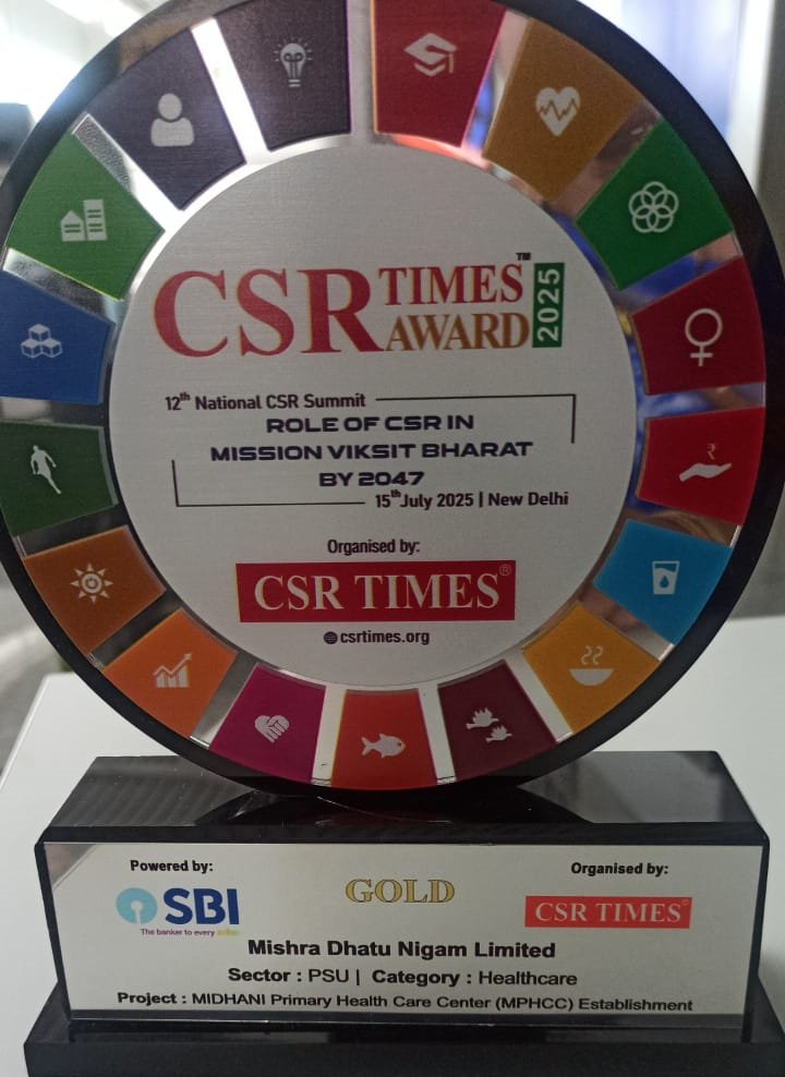 MIDHANI Primary Health Care Center Wins Gold at CSR Times Awards